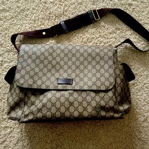 Classic Gucci GG Canvas Diaper Bag